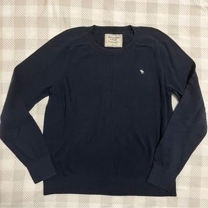 Abercrombie & Fitch Navy Crewneck Knit Sweater L